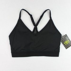 Athletic Works Sports Bra Women's XS Black DriWorks Adjustable Straps Mesh